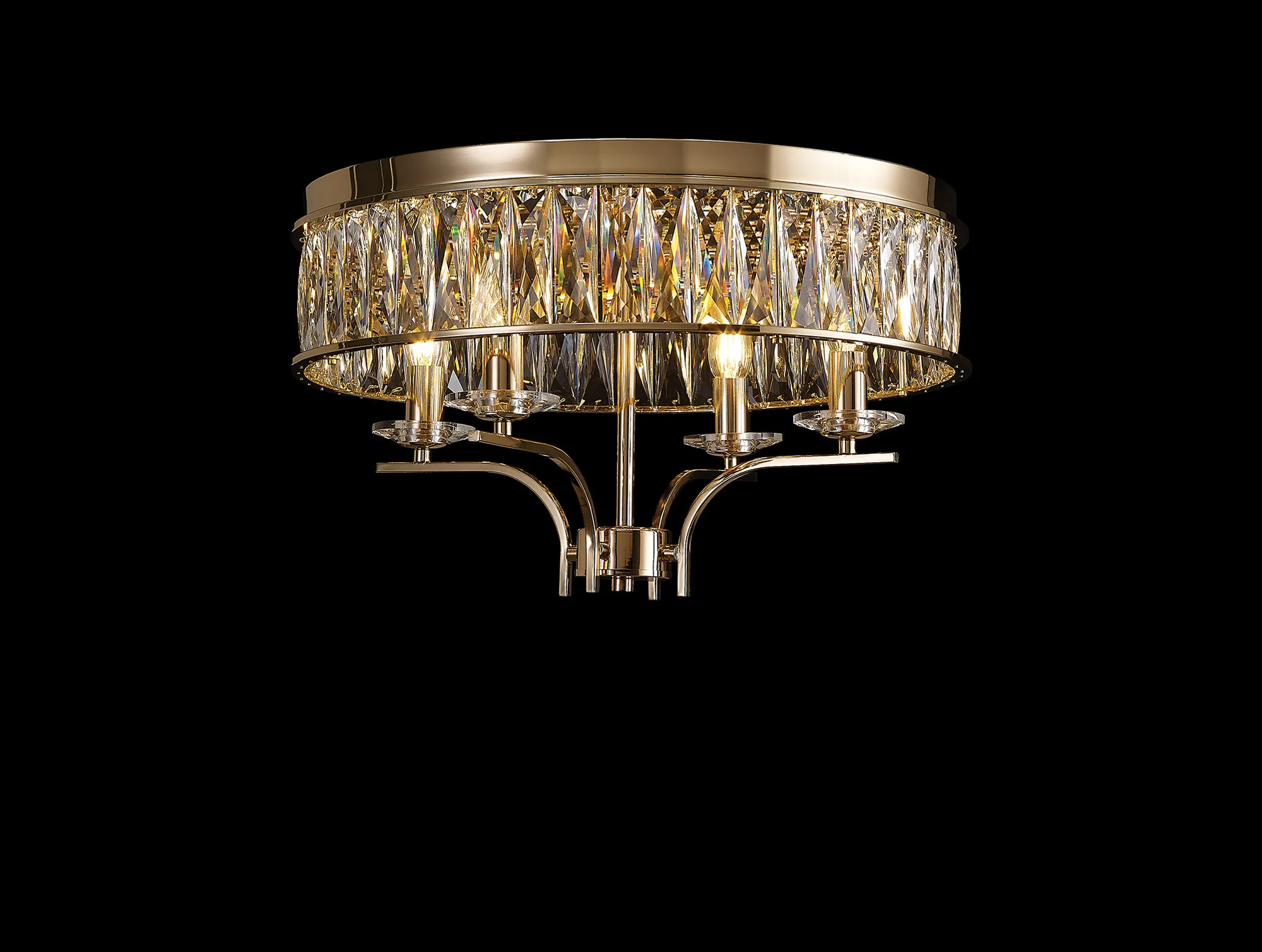 IL31832  Vivienne Crystal Ceiling 4 Light